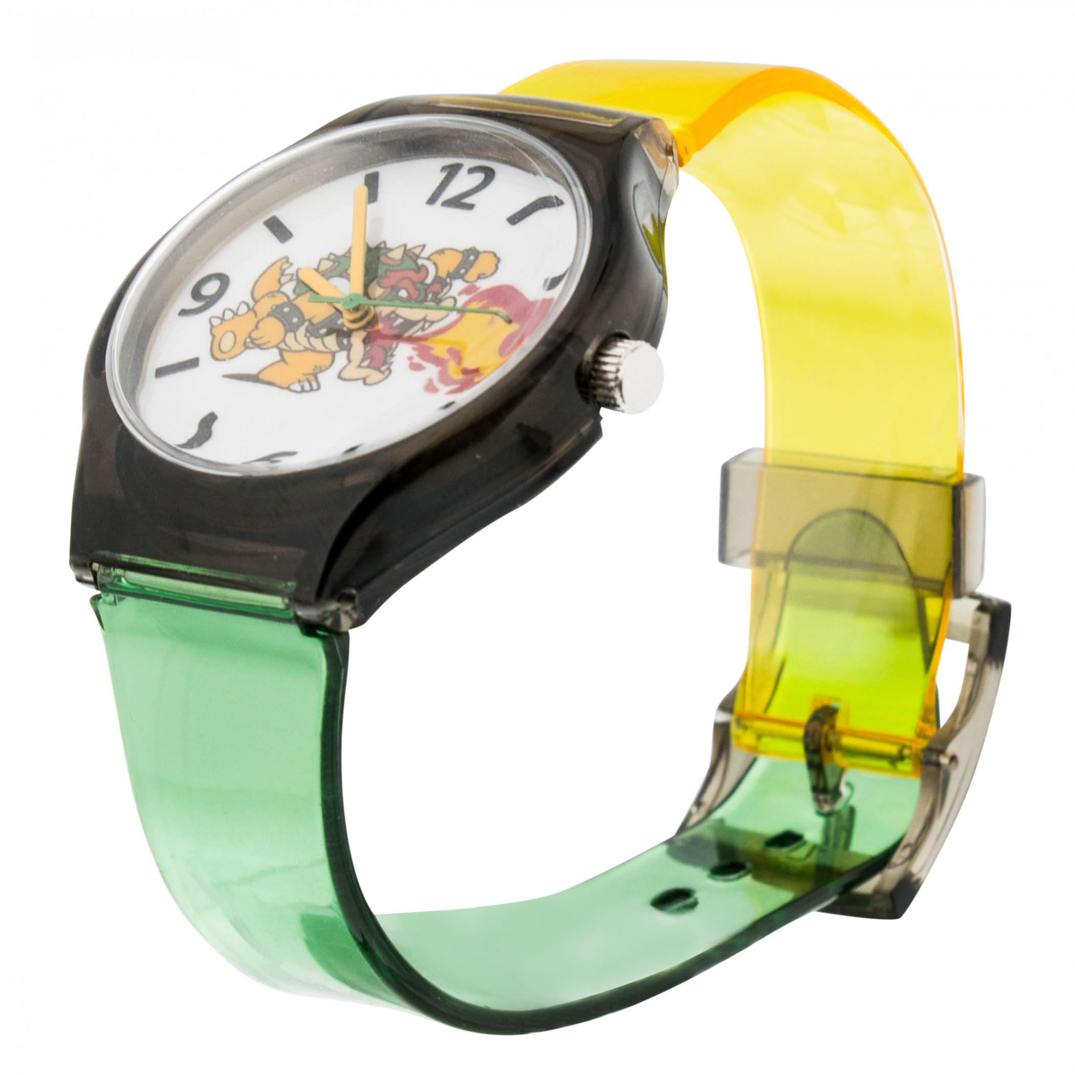 Super Mario Bros Bowser Translucent Straps Analog Kid's Watch